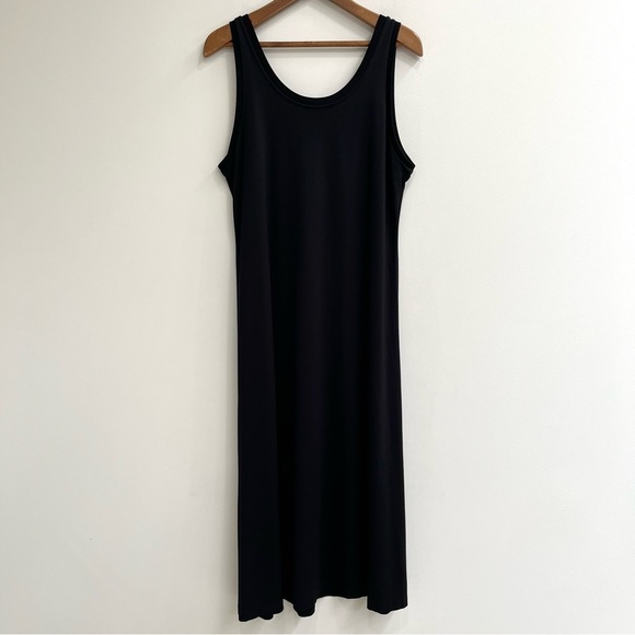 COS Elegant Black Sleeveless Maxi Dress Minimalist Contemporary Large - Picture 4 of 8